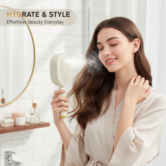 🔥LAST DAY SALE ONLY £14.99!!🔥ProGlide™🇬🇧 Scalp Massager Comb 💆♀️ – Self-Cleaning 🧼, Tangle-Free ✂️ & Frizz-Control Hair Brush with Soothing Mist Spray 💨✨ | Perfect for Dry, Brittle Hair 💧🌟