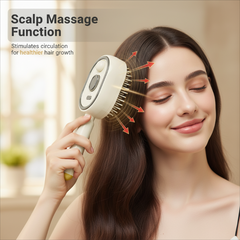 🔥LAST DAY SALE ONLY £14.99!!🔥ProGlide™🇬🇧 Scalp Massager Comb 💆♀️ – Self-Cleaning 🧼, Tangle-Free ✂️ & Frizz-Control Hair Brush with Soothing Mist Spray 💨✨ | Perfect for Dry, Brittle Hair 💧🌟