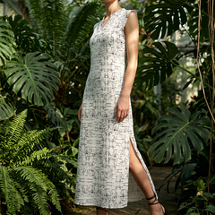 💥Last Day Special Sale 49% OFF👚Women's Sleeveless V-Neck Maxi Dress with Side Slit