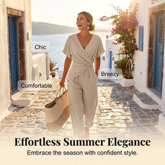 🌸LAST DAY SPECIAL PRICE!!🌸Elegant Solid Color Two-Piece Set