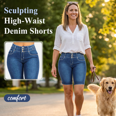 🎁Last Day Promotion 49% OFF🔥Women's High-Waist Stretch Denim Shorts