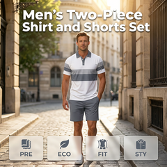 😍2026 NEW SALE-49% OFF😍Men's Two-Piece Shirt and Shorts Set