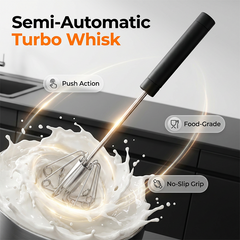 🎁Last Day Promotion 49% OFF🔥Stainless Steel Semi-Automatic Hand Egg Beater