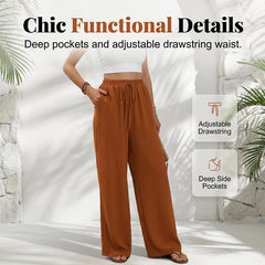 🌸LAST DAY SPECIAL PRICE!!🌸Women's Casual High Waist Wide-Leg Pants