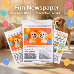 💥 BUY 2 GET 1 FREE + 49% OFF🔥Durable Newspaper Dog Chew Toy