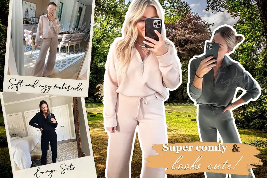 💝2026 New Sale 50% OFF!!⚡🎀Women's 2 Piece Casual Outfits Sweatsuit Set