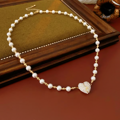 ✨New Arrival ✨💖Valentine's DayHot Sale 60% OFF🎀💎Magnetic Heart Pearl Necklace
