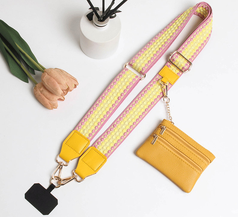 ❣️HOT SALE-49% OFF📱Crossbody Phone Strap with Zippered Pouch