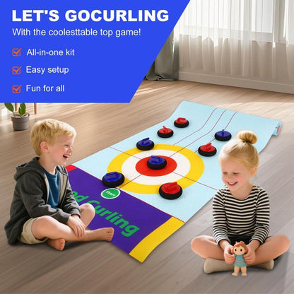 💥Last Day Special Sale 49% OFF👚 Tabletop Family Curling Game☄️☄️ Fun, Engaging, and Perfect for All Ages!
