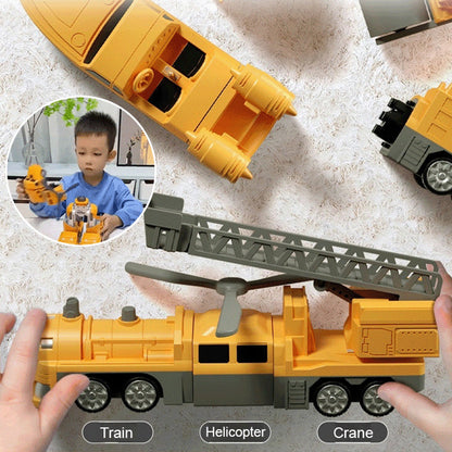 🎁 Hot Sale 49% OFF🔥Magnetic Transform Engineering Car Assembled Toys