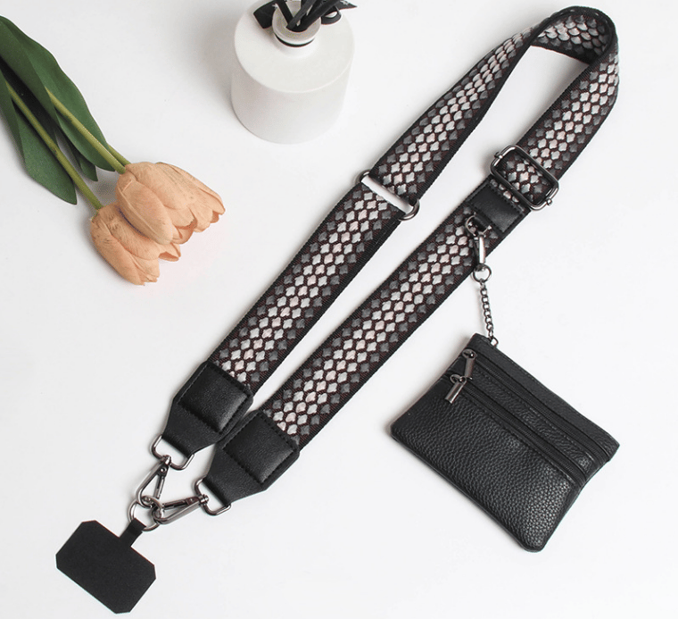❣️HOT SALE-49% OFF📱Crossbody Phone Strap with Zippered Pouch