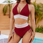 💥Last Day Sale 49% OFF👙High Waisted Tummy Control Color Block Bikini Sets 2
