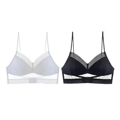 ⇝Low Back Wireless Lifting Lace Bra