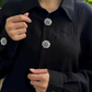 💎BUY 1 GET 1 FREE + 50% OFF! 📿Luxury Crystal Floral Button Covers for Women Blouses