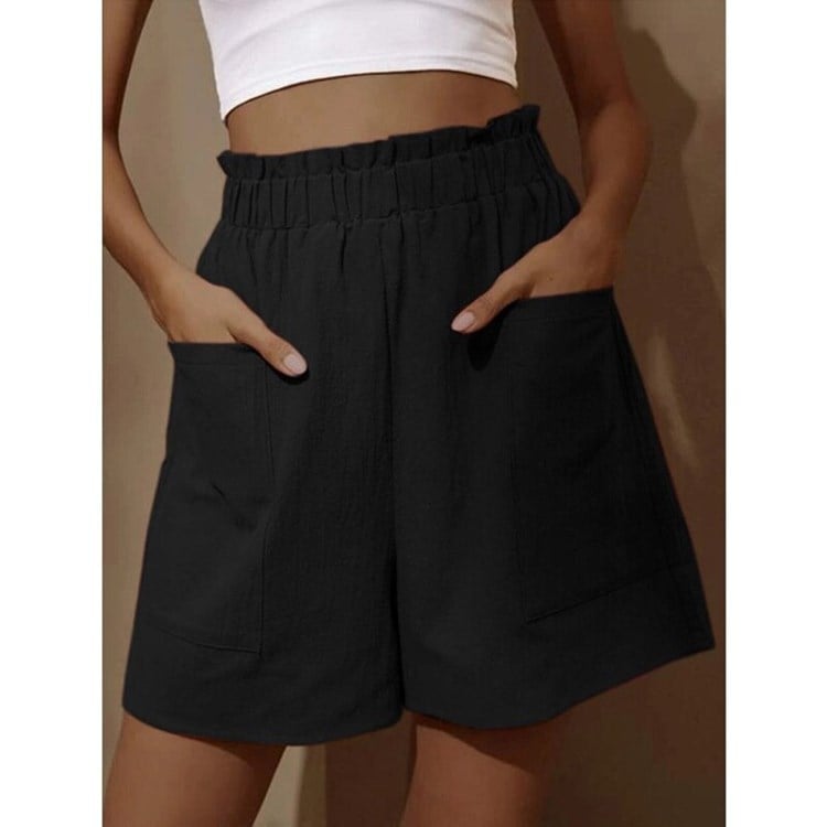 ✨Women's Summer High Waist Wide Leg Casual Shorts