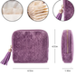 💎 Mini Travel Jewellery Pouch, Portable Velvet Jewellery Organiser Bag with Zipper & Tassel