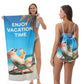 🔥Hot Sale 51% OFF🔥🏖️ 2-in-1 Organic Cotton Towel Bag