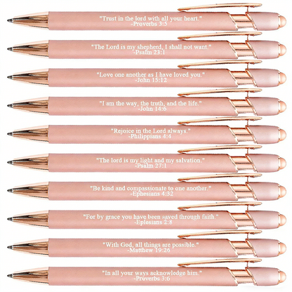 🔥NEW YEAR SALE 49% OFF🔥Funny Stress-Relief Daily Quotes Metal Ballpoint Pen Set 🎁