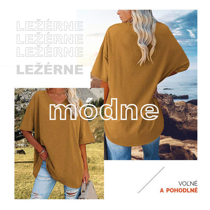 💥Last Day Special Sale 49% OFF👚Women's Summer Half Sleeve Casual Loose Fit Cotton Tunic T-shirt