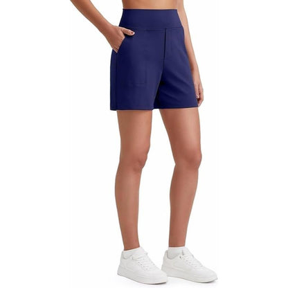 ⏳Last Day Promotion 49% OFF with FREE GIFT🎁✨AuraFit™ Everyday High-Waisted Shorts – Lightweight & Breathable with Functional Pockets 🌿
