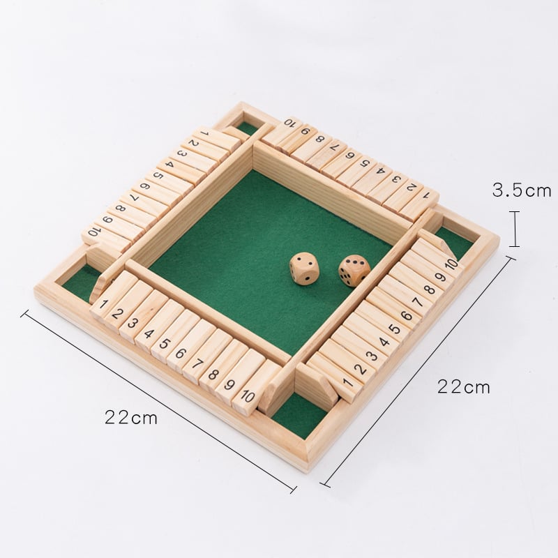 🎁Last Day Sale 70% OFF!!🎄🎁50K+ SOLD! Almost Gone✨SHUT THE BOX-WOODEN DICE BOARD GAME
