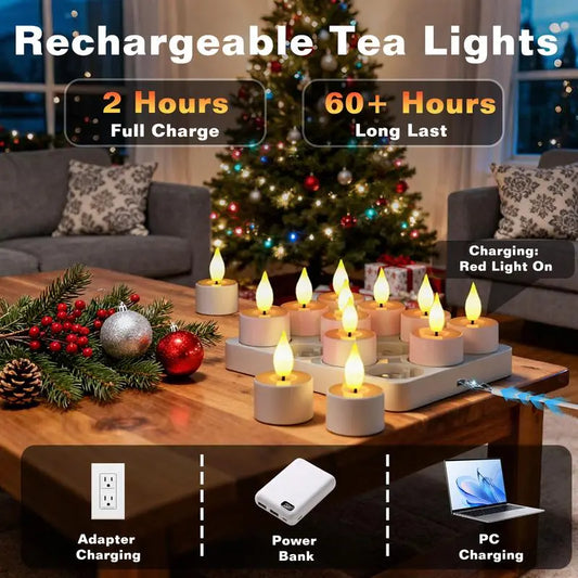 😍2027 NEW SALE-49% OFF😍Rechargeable Flameless LED Tea Light Candle