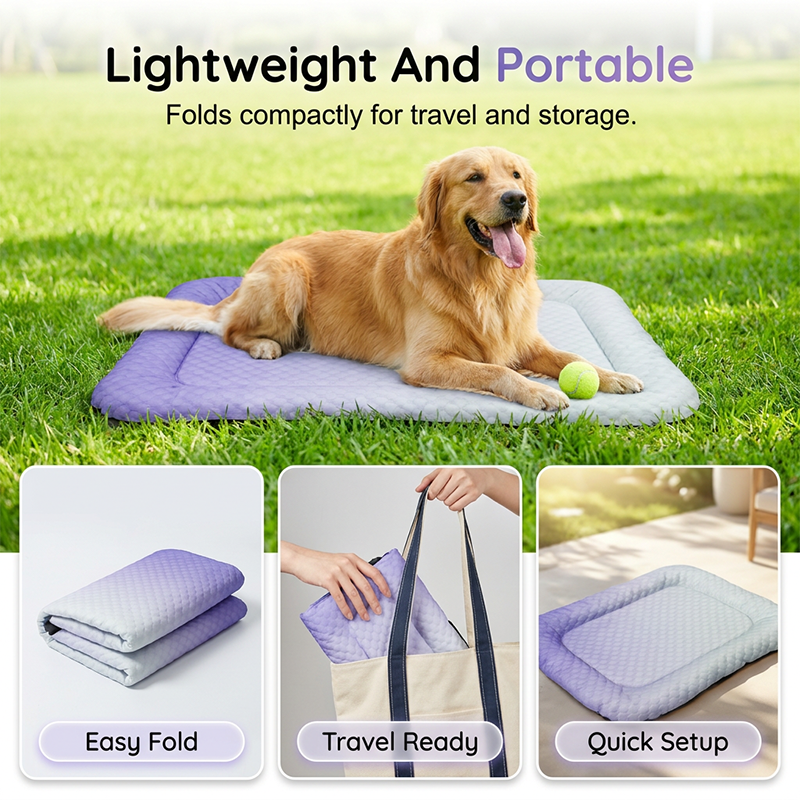 🎁Last Day Promotion 49% OFF🔥❄Pawchill™🇬🇧Pet Cooling Mat for Dogs & Cats 🐾  Naturally Cool Ice-Silk Pad • Breathable, Washable & Soft 🌿  For Floors, Sofas & Car Travel • Multiple Sizes • Gradient Colours ☀️🐶🐱