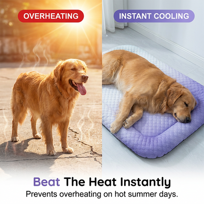 🎁Last Day Promotion 49% OFF🔥❄Pawchill™🇬🇧Pet Cooling Mat for Dogs & Cats 🐾  Naturally Cool Ice-Silk Pad • Breathable, Washable & Soft 🌿  For Floors, Sofas & Car Travel • Multiple Sizes • Gradient Colours ☀️🐶🐱