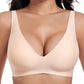 💃LAST DAY SPECIAL PRICE!!💃 Jelly Wireless Womens Comfortable Wireless Bras Push Up Bralettes Seamless Tshirts Bras Deep V Everyday Bras