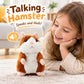 🐹 Last Day Only £ 8.99 ！！🎅Talking Hamster Plush – repeats whatever you say, auto head-shaking, hilarious fun for kids & adults