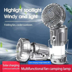 🔥🎁Hot Sale 50% OFF💡Portable LED Camping Lantern With Fan