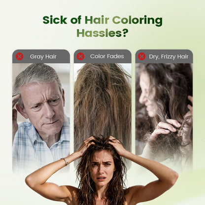 💇‍♀️✨New Year Hot Sale 49% OFF Special Price £7.99🔥💥Gentle Plant-Based Quick-Use Hair Dye