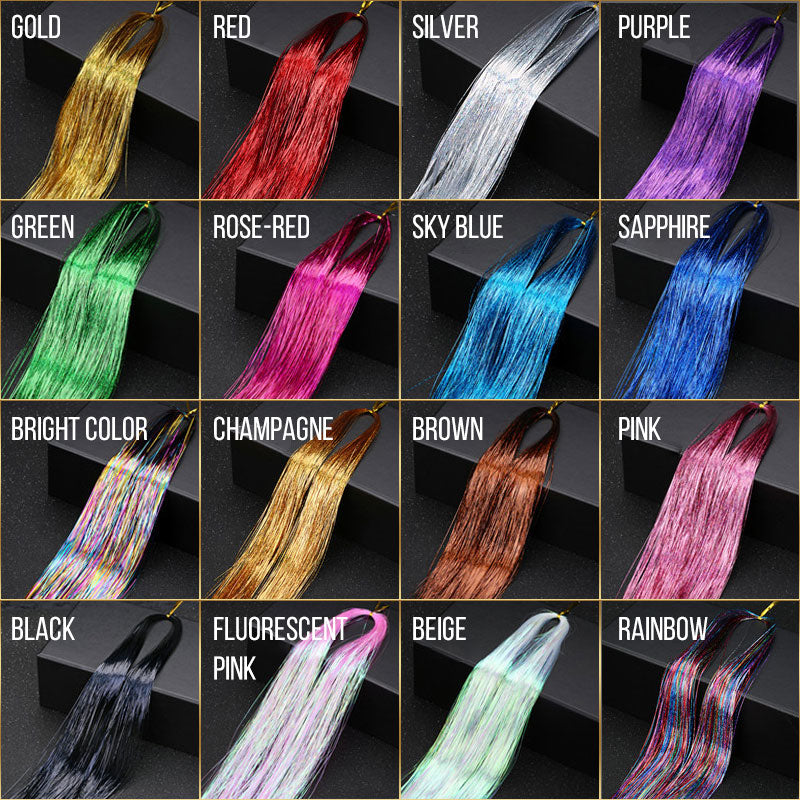 New Year Beauty Pick £6.99🎁14-pack Glitter Satin Hair Accessories ✨