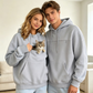 🎁Last Day Promotion 49% OFF🔥Cute Cat In Pocket Graphic Hoodie Oversized Long Sleeve Drawstring Hooded Sweatshirt Casual Kangaroo Pocket Pullover Top