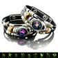 🌙Glow-in-the-Dark 12 Leather Zodiac Bracelet🪐 for Men and Women(6.9/8.1in)