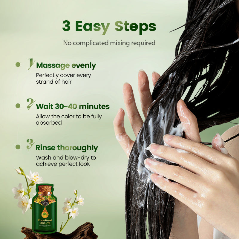 💇‍♀️✨New Year Hot Sale 49% OFF Special Price £7.99🔥💥Gentle Plant-Based Quick-Use Hair Dye