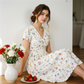 🌿Last Day Special Sale 49% OFF⏰Women's V-Neck Floral Print Dress with Twist Waist