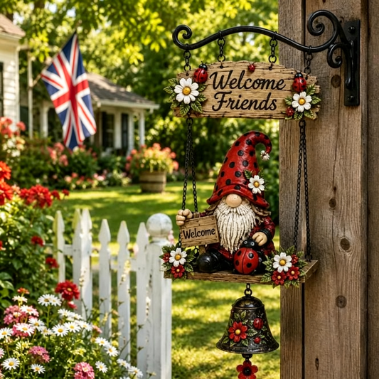 🎅Christmas HOT SALE💞50K+ SOLD!⏳✨Gnome Welcome Doorbell Outdoor Decor