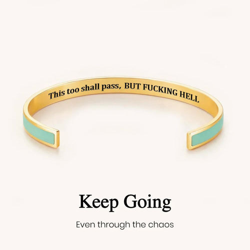 🌸LAST DAY SPECIAL PRICE!!🌸This Too Shall Pass - Hidden Message Inspirational Cuff Bracelet