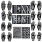 ✨Henna Tattoo Stencils Kit🎨  Reusable Mehndi Hand Templates for Glitter Henna, Temporary Body Art