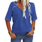 💖2026 Summer Sale 50% OFF💥Women's Solid Color V-Neck T-shirt