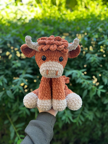 🎁Last Day Promotion 49% OFF🔥Crochet Highland Cow Amigurumi Pattern🐮- DIY Kit & Finished Plush