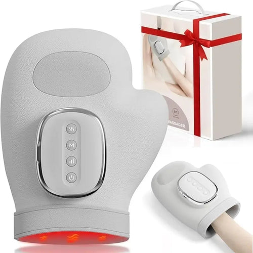 Portable Hand Massager with Heat & Compression, Wireless 3 Modes for Carpal Tunnel Relief, Perfect Gift for Hand Relaxation
