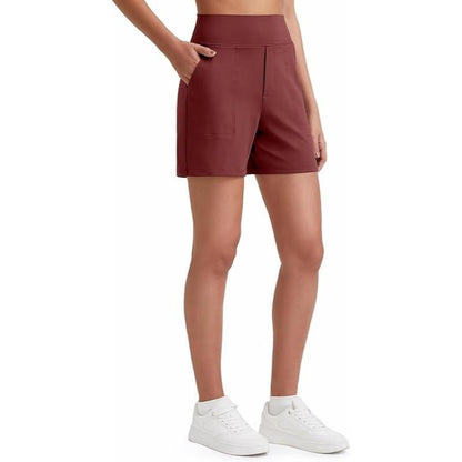 ⏳Last Day Promotion 49% OFF with FREE GIFT🎁✨AuraFit™ Everyday High-Waisted Shorts – Lightweight & Breathable with Functional Pockets 🌿