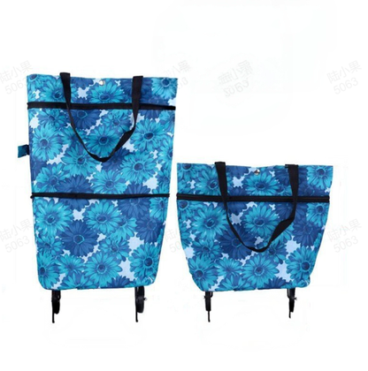 🌸LAST DAY SPECIAL PRICE!!🌸🛒 Foldable Grocery Cart Bag – The Rolling Shopping Bag That Saves Your Back