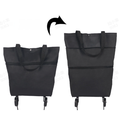 🌸LAST DAY SPECIAL PRICE!!🌸🛒 Foldable Grocery Cart Bag – The Rolling Shopping Bag That Saves Your Back