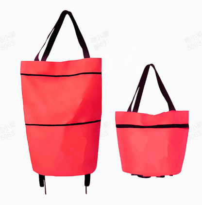 🌸LAST DAY SPECIAL PRICE!!🌸🛒 Foldable Grocery Cart Bag – The Rolling Shopping Bag That Saves Your Back