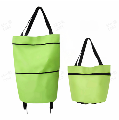 🌸LAST DAY SPECIAL PRICE!!🌸🛒 Foldable Grocery Cart Bag – The Rolling Shopping Bag That Saves Your Back