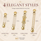 📿Pearl Dress Clips 4 Style Back Cinch Clips Set Vintage Sweater Pearl Brooch Dress Shirt Ties for Women Sweater Cardigan💎