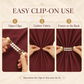 📿Pearl Dress Clips 4 Style Back Cinch Clips Set Vintage Sweater Pearl Brooch Dress Shirt Ties for Women Sweater Cardigan💎